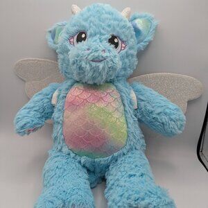 Build-A-Bear Workshop Enchanted Blue Dragon Plush Beary Fairy Friends 16"